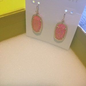 Kendra Scott Dani Earrings- Coral Opal